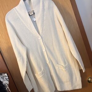 Blair Women's Cream Cardigan Sweater Sz 2XL